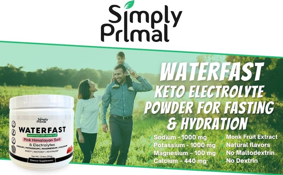 Simply Primal Waterfast shaker cap shows easy mixing on the go.