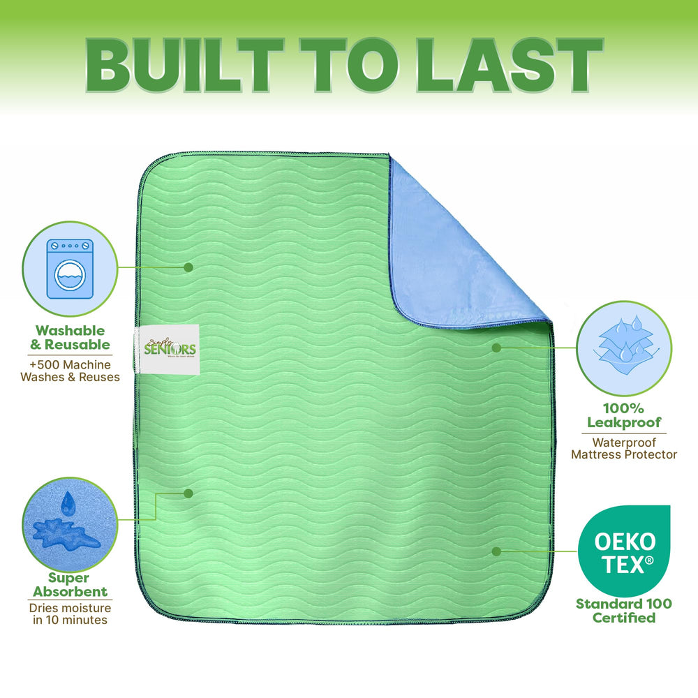 Simply Seniors quilted top pad delivers soft comfort for sensitive skin.