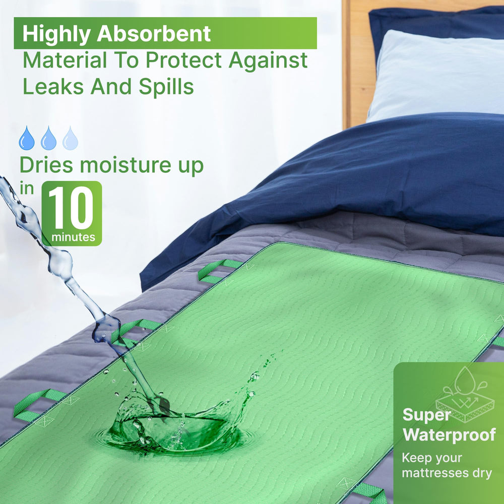 Simply Seniors washable reusable bed pad reduces waste and saving money.