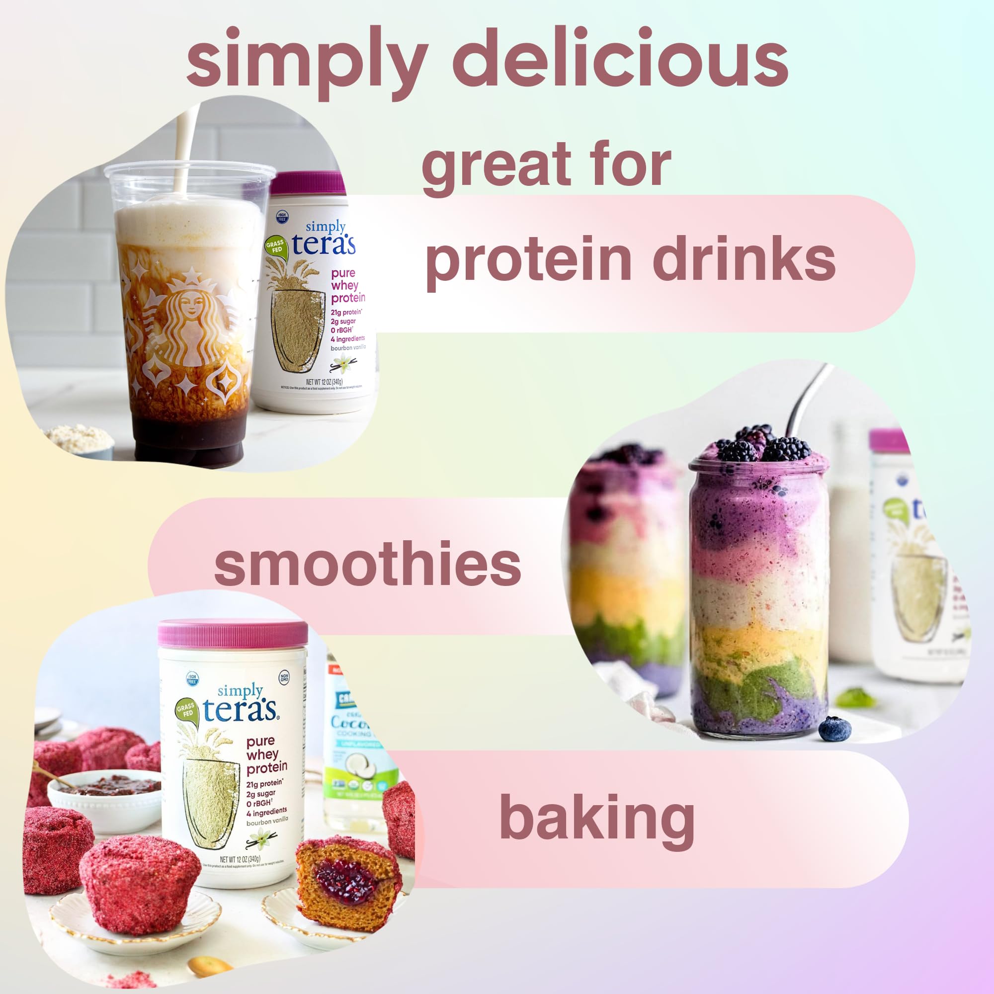 Simply tera's vanilla amino-acids label highlights complete protein profile