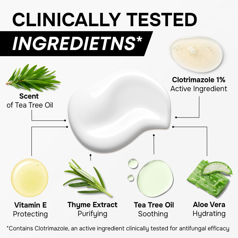 SimplyVital foot fungus cream 1 percent soothes cracked skin and itching