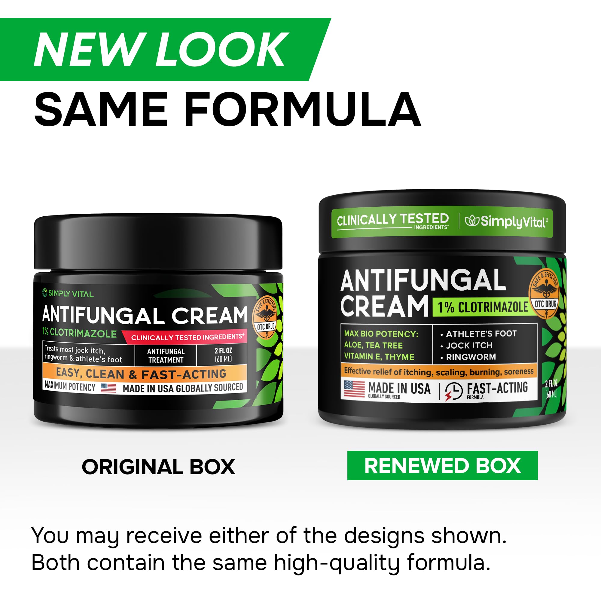 SimplyVital made in USA antifungal cream for OTC fungal care at home