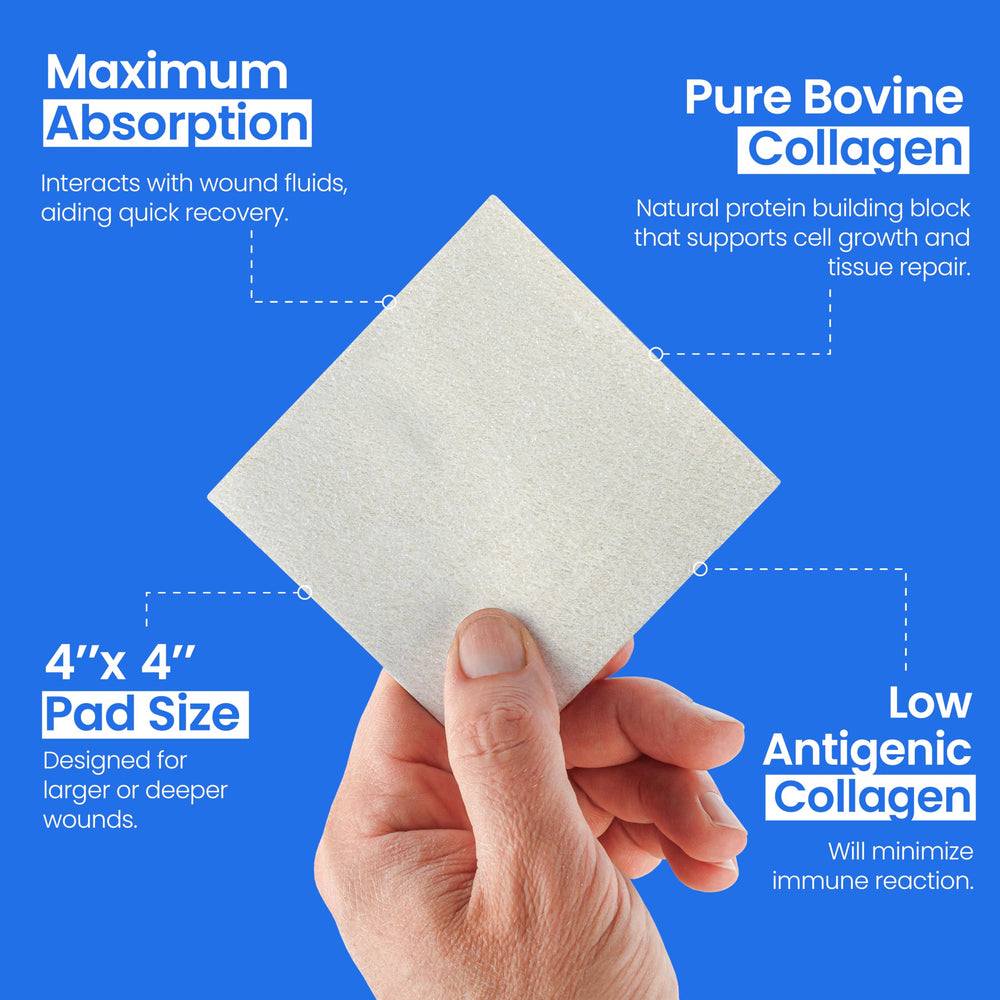 Simpurity glutaraldehyde-free collagen dressing offers gentle wound care.
