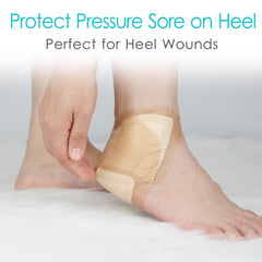 SinaiSea Heel Bordered Silicone Foam Dressing adhesive edge ensures secure placement