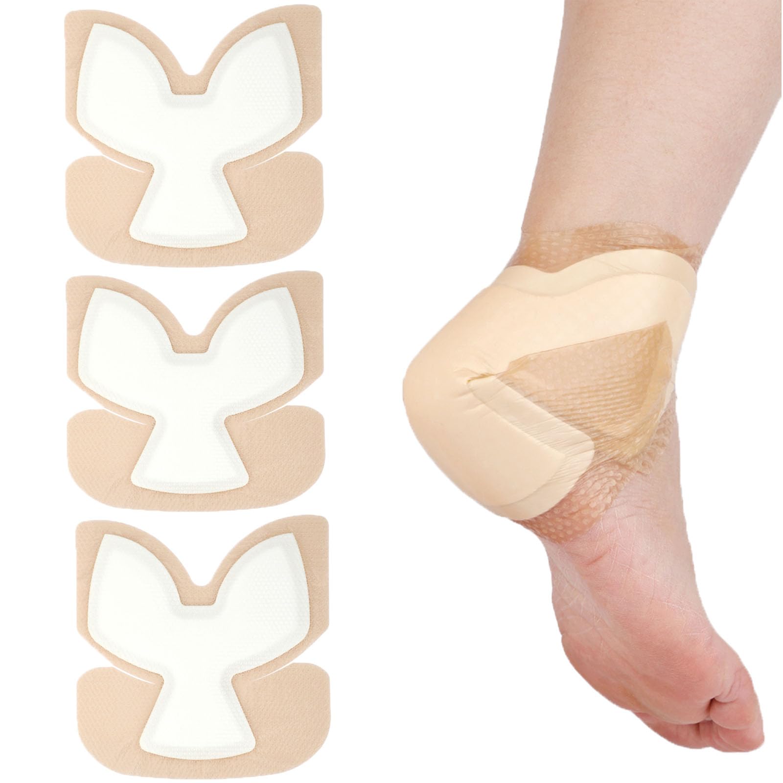 SinaiSea Heel Bordered Silicone Foam Dressing closeup shows ultra-absorbent pad for exudate management