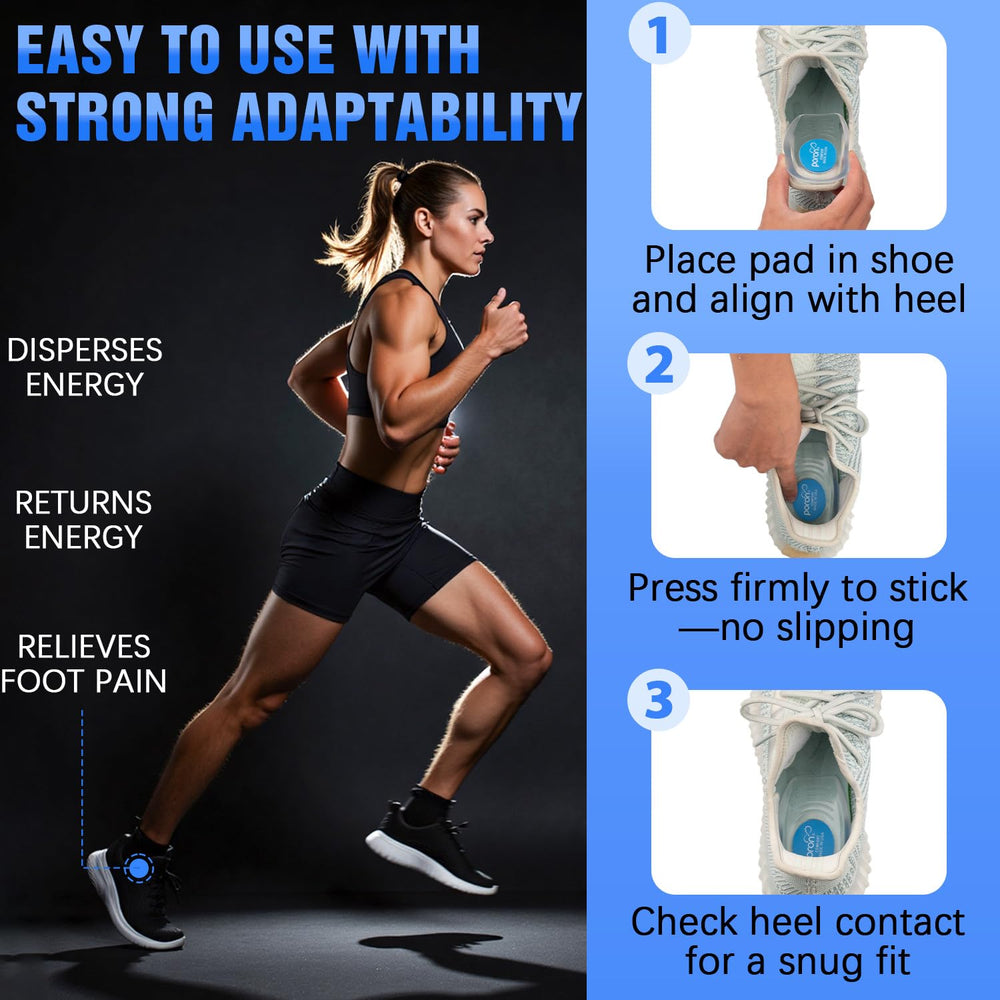 Sinbowl Poron heel pads multi-size pack showing options.