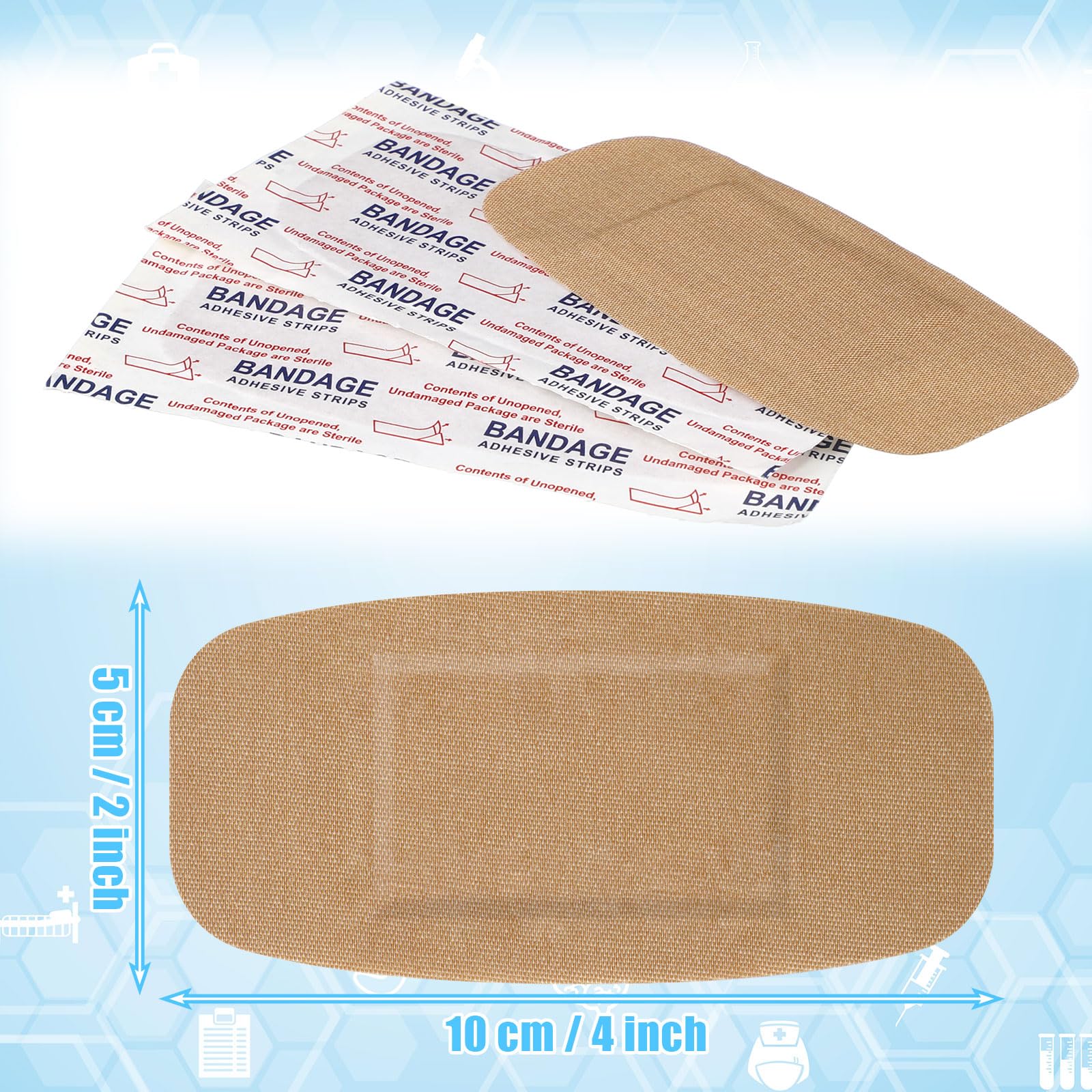 Sinmoe 600-count bulk bandages ready for family use.