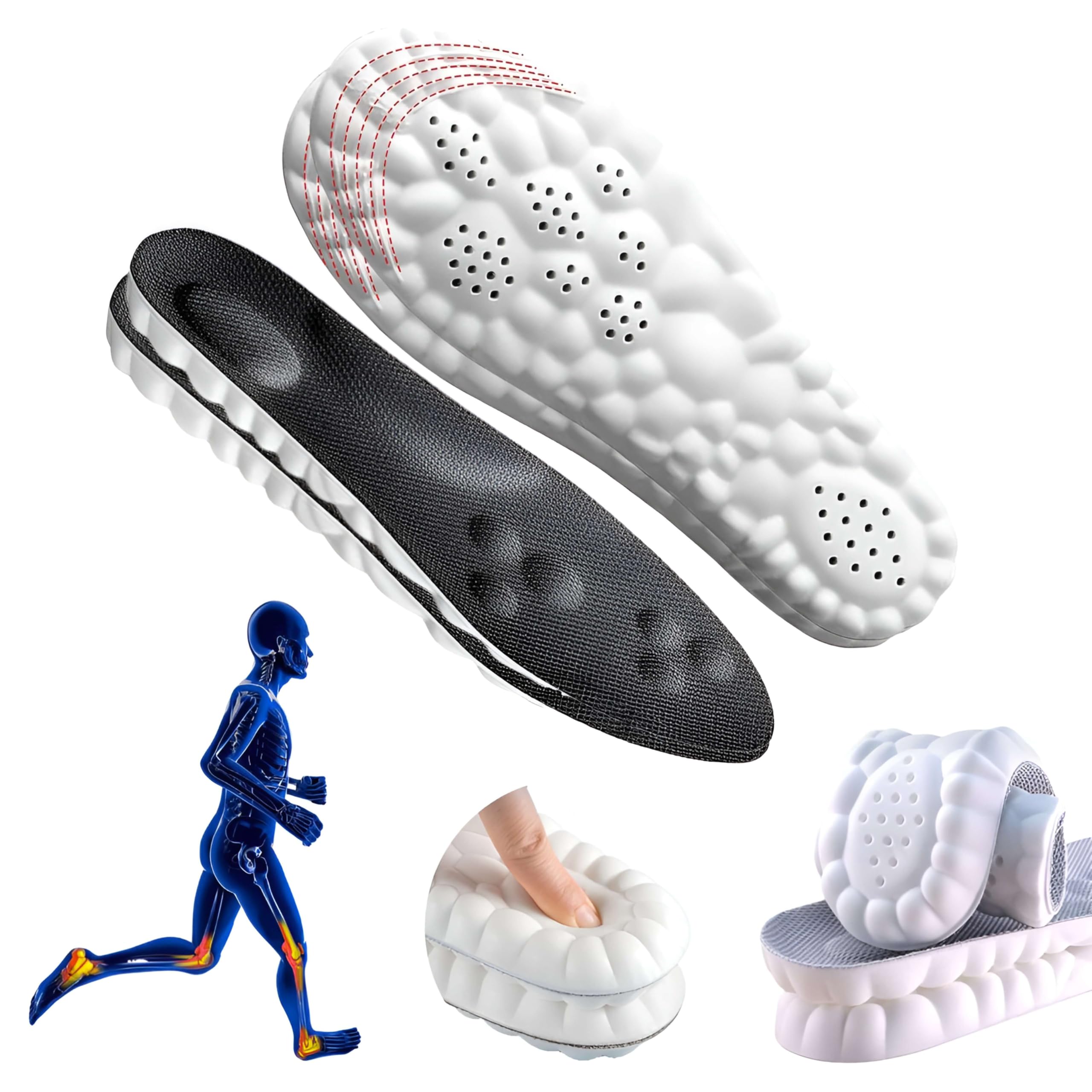 SIOEPUEO cloud insole 4D heel cushion for daily comfort.