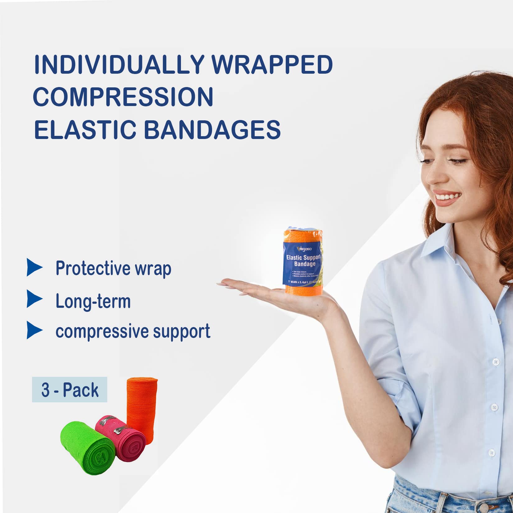 SION BIOTEXT wrap on the arm with adjustable closure clips for secure wear.