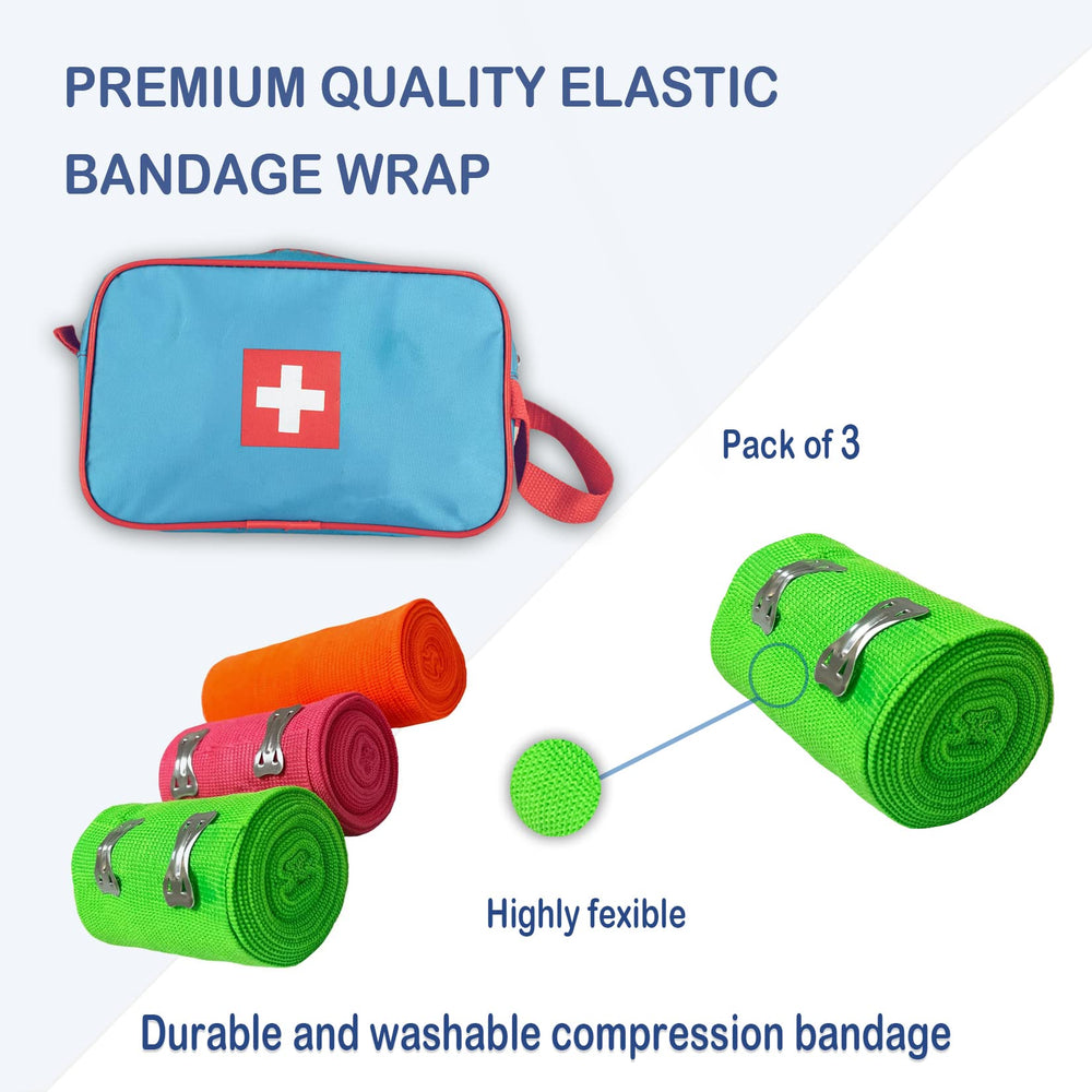 SION BIOTEXT bandage on the leg providing flexible support for daily activities.