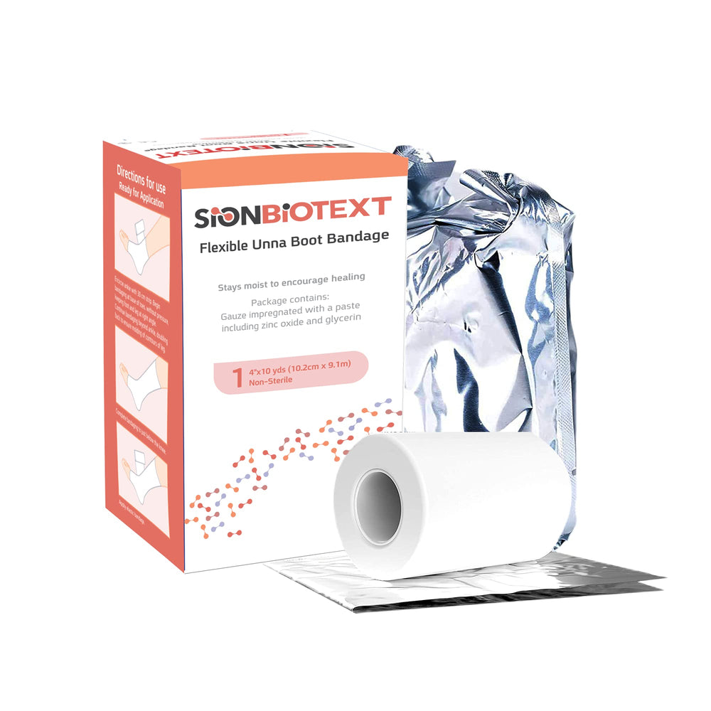 Sion Biotext self-adhesive wrap visible with secure fit