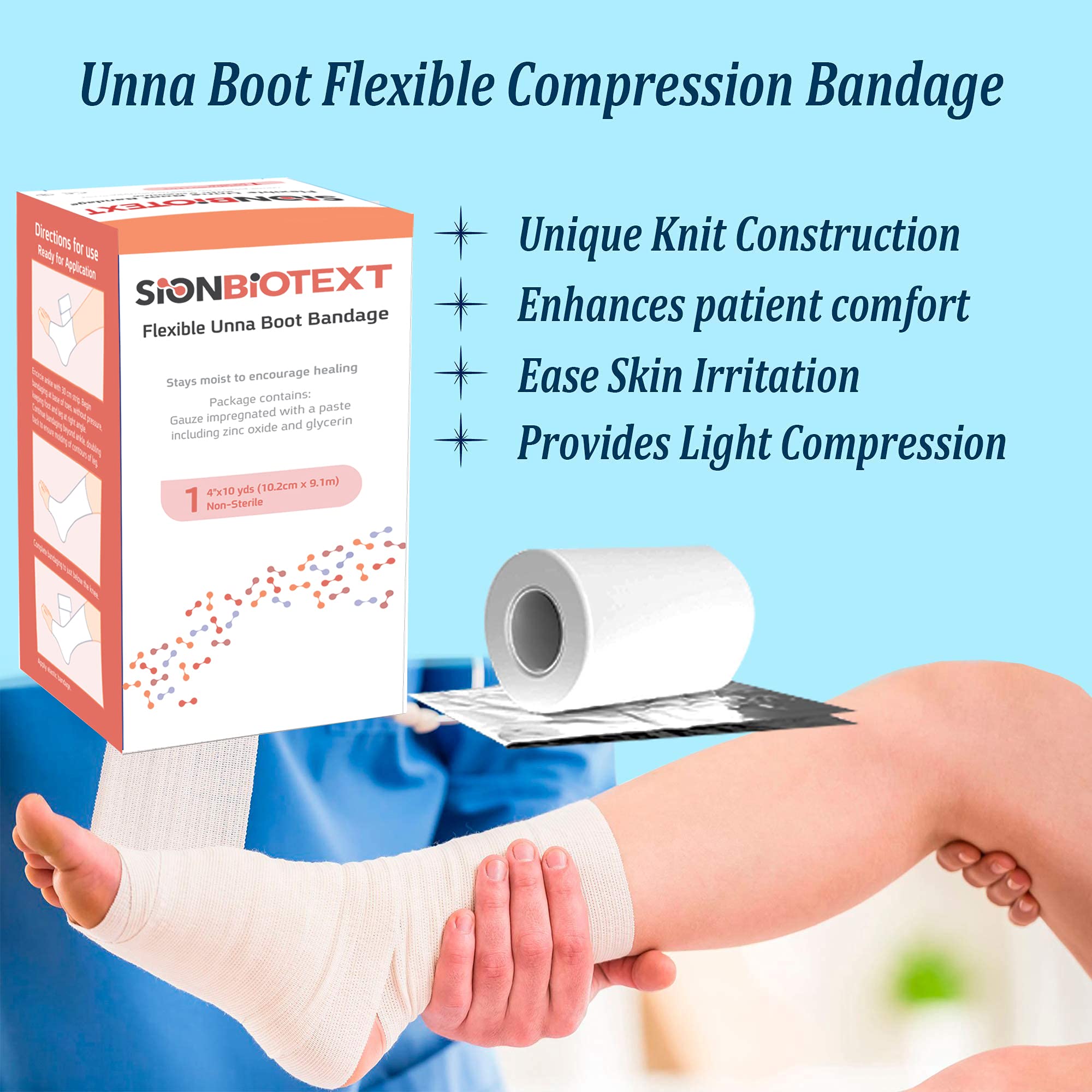 Sion Biotext venous leg ulcer use demonstrates support