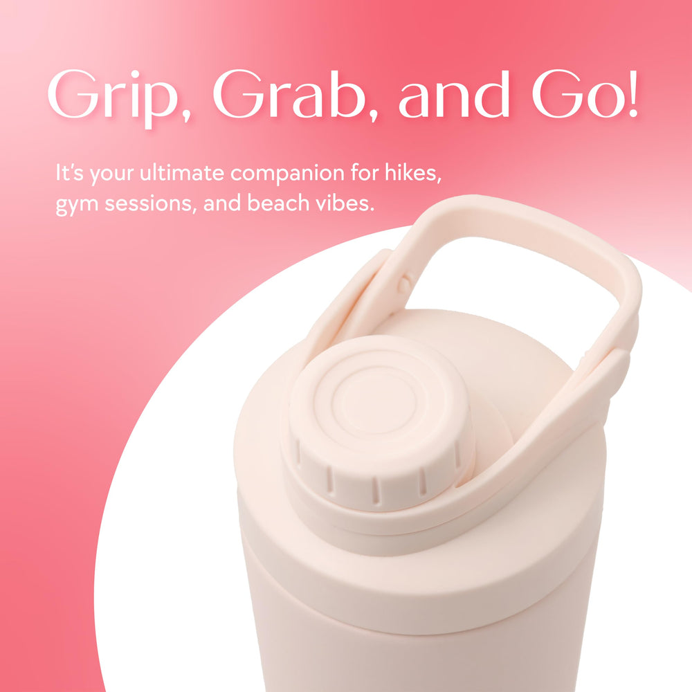 SIPLUSH Paradise Shaker carry loop demonstrates secure grip during travel