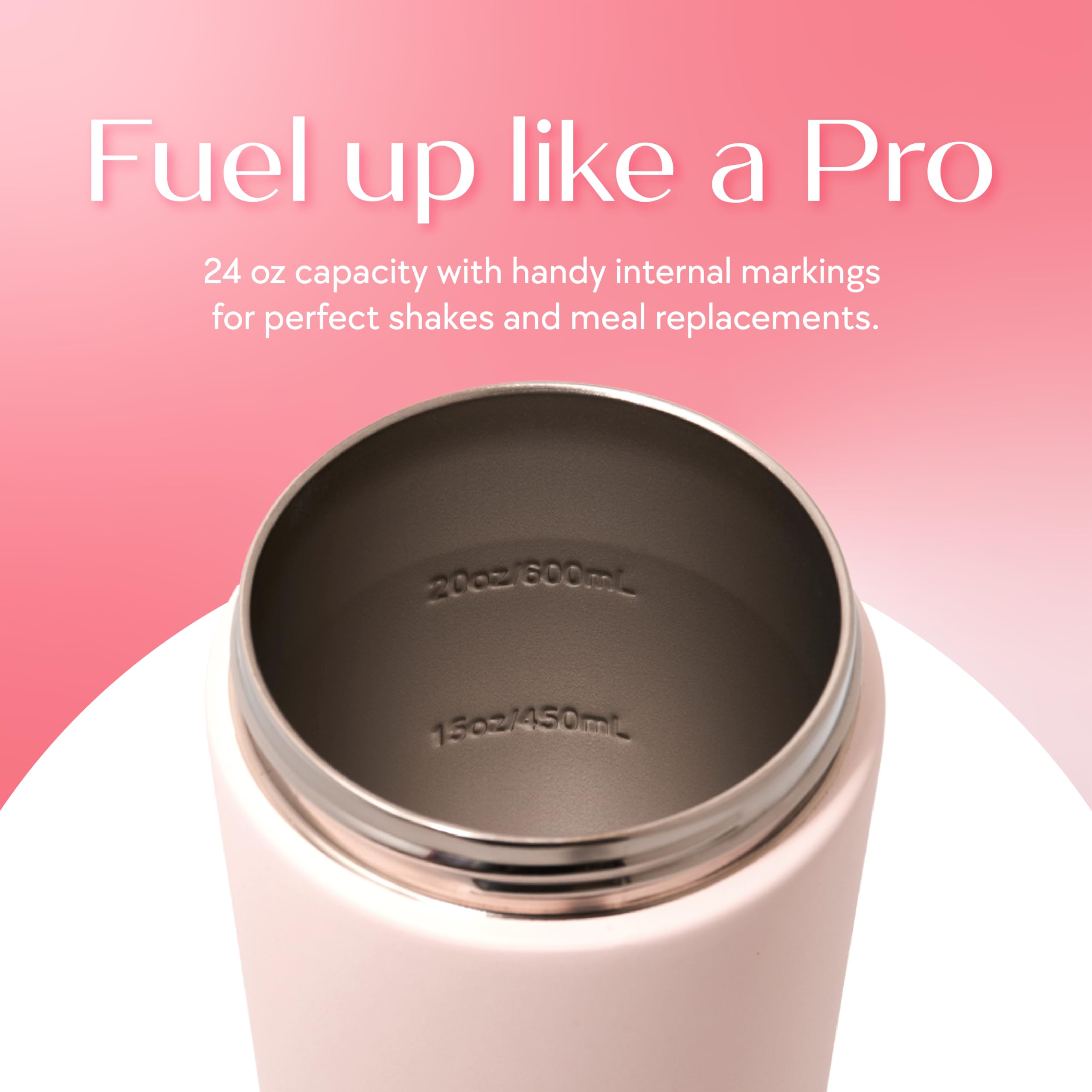 SIPLUSH Paradise Shaker quiet mixing showcases smooth blends during workouts