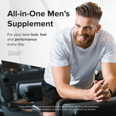 Sirah Testosterone Booster side view packaging conveys premium, trusted performance support.