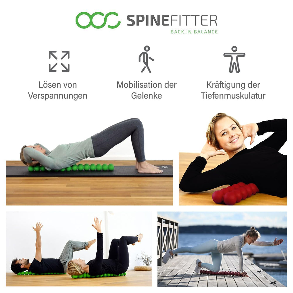 SISSEL Spinefitter Blue deep-pressure mobilization opens vertebral joints for fascia care.