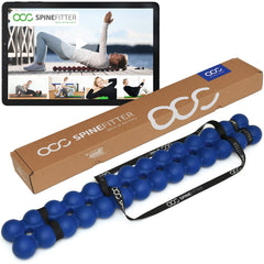 SISSEL Spinefitter Blue with massage balls for targeted back tension relief.