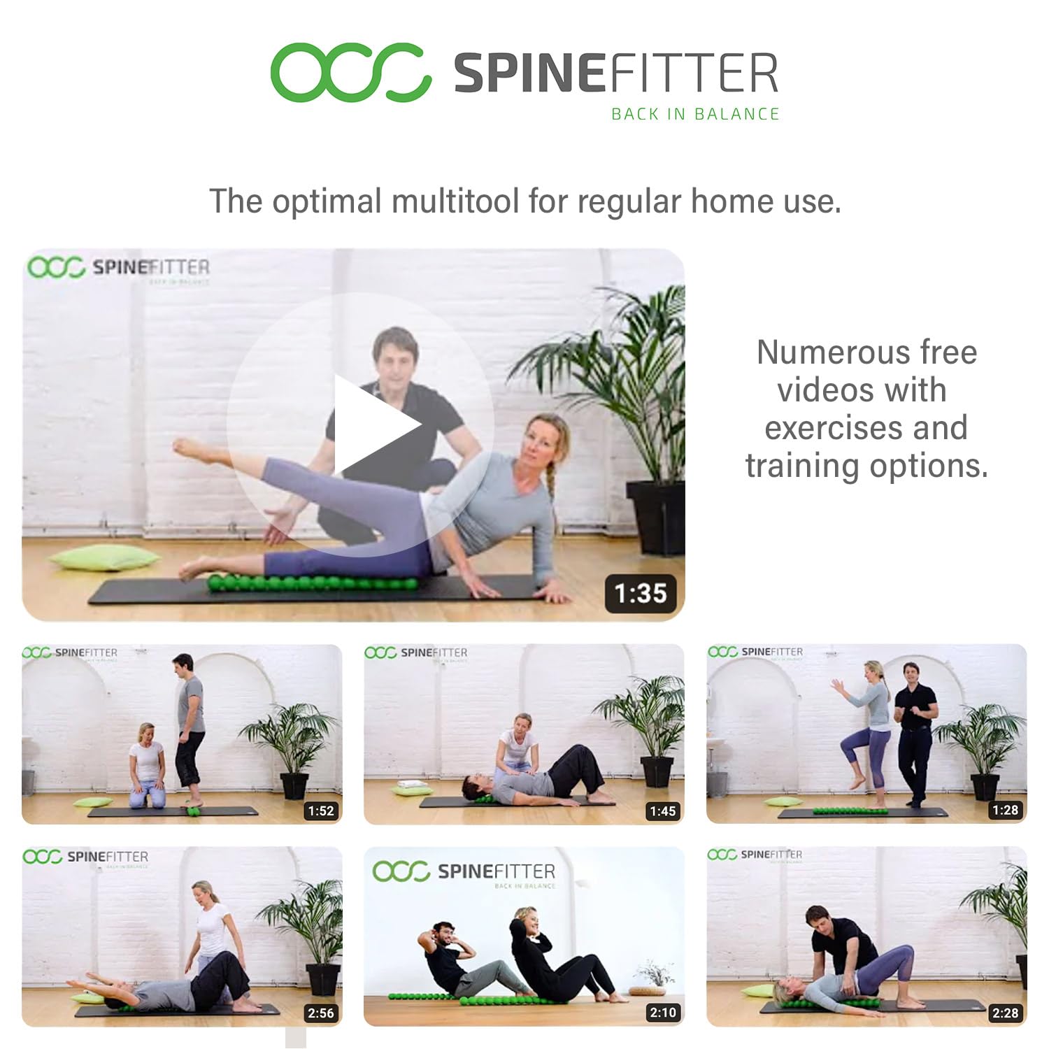 SISSEL SpineFitter applies deep-pressure mobilization along the spine for fascia comfort.