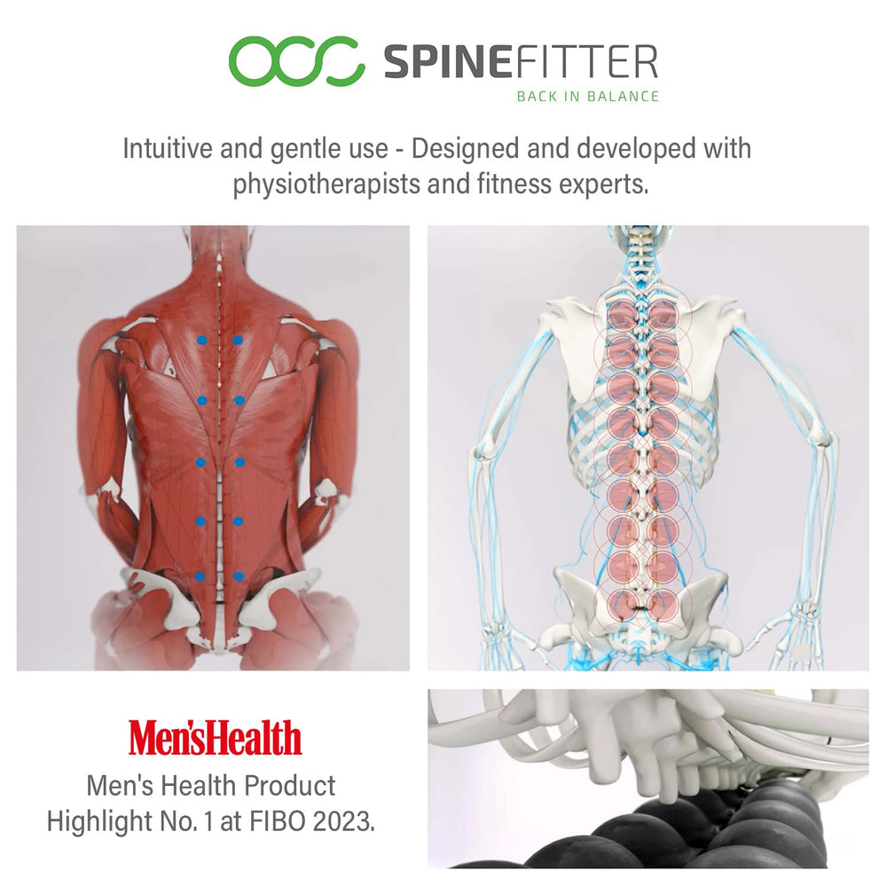 SISSEL SpineFitter portable with carrying strap for on-the-go sessions.