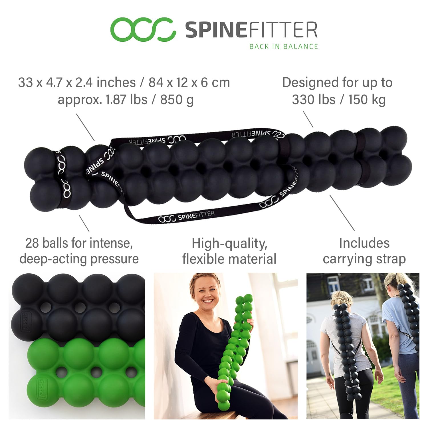 SISSEL SpineFitter demonstrates vertebral joint opening for improved mobility along the spine.