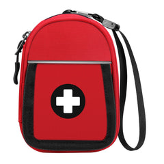 SITHON insulated medicine case red with hand strap for portable travel storage