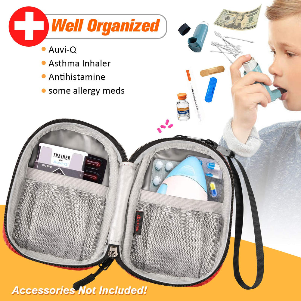 SITHON travel medication organizer compact designed for AuviQ and inhalers