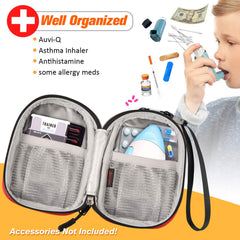 SITHON travel medication organizer compact designed for AuviQ and inhalers