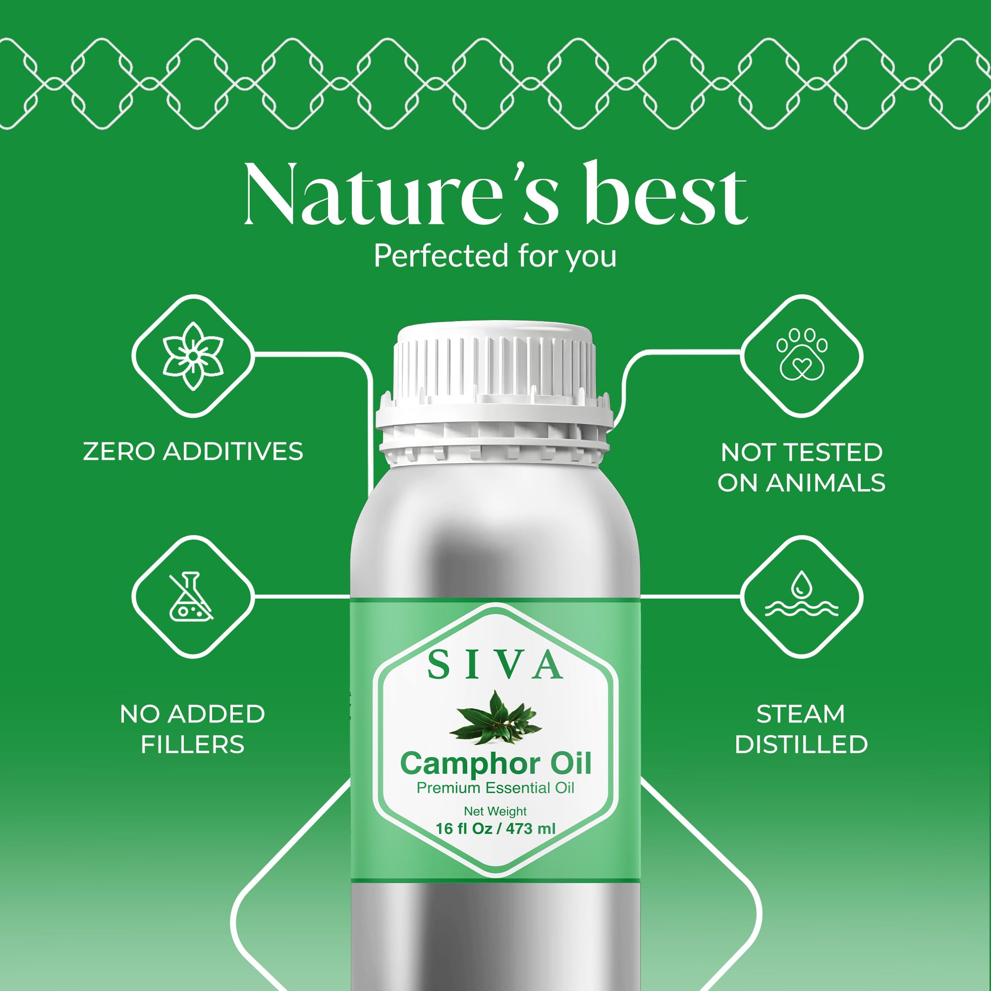 SIVA Camphor oil in diffuser with minty aroma