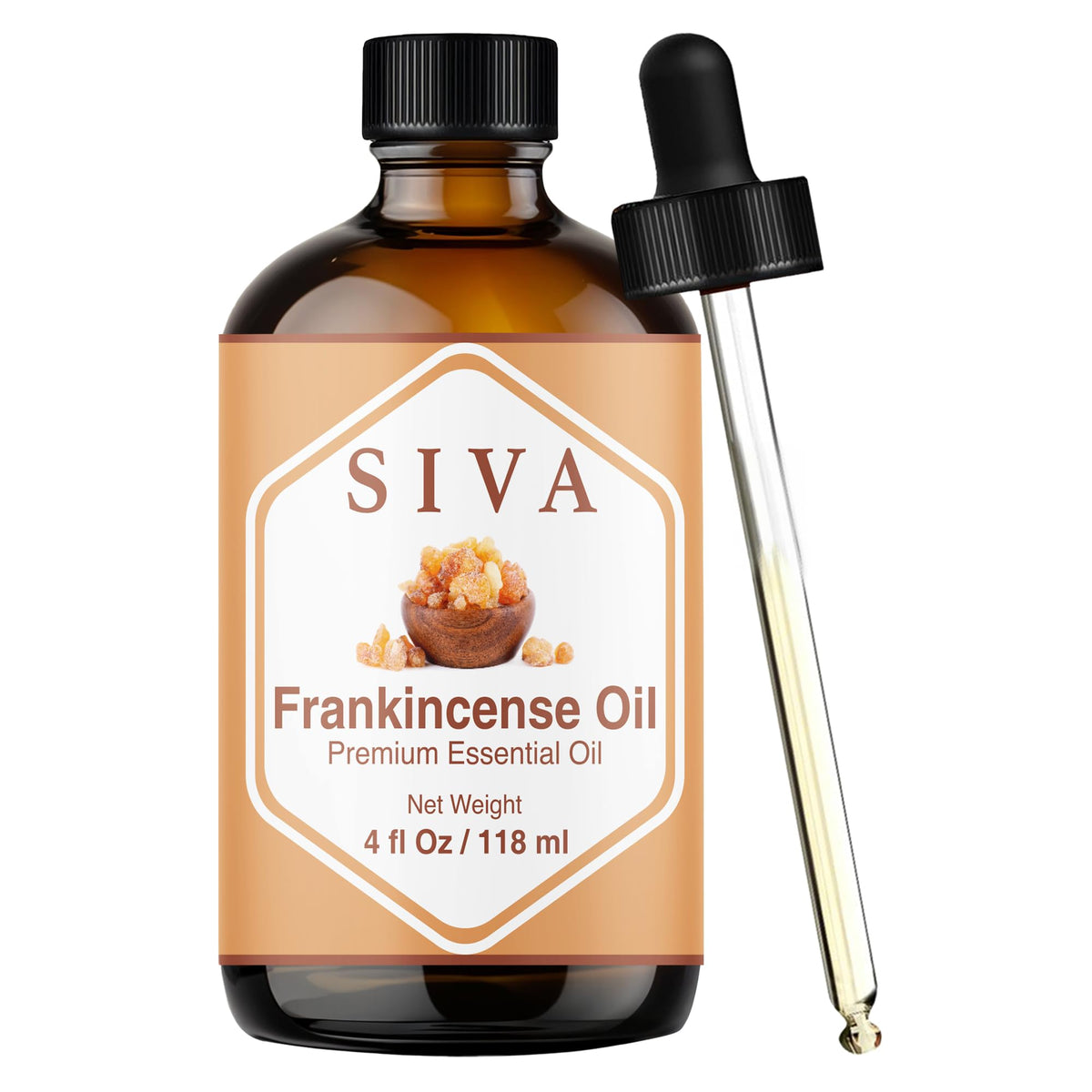 SIVA Frankincense oil in diffuser for a calming, pine-scented ambience.