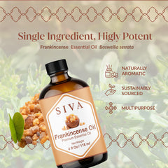 SIVA Frankincense oil blended for scalp and hair massage.