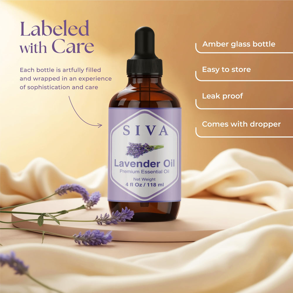 Lavender Oil used in hair and scalp care routine.
