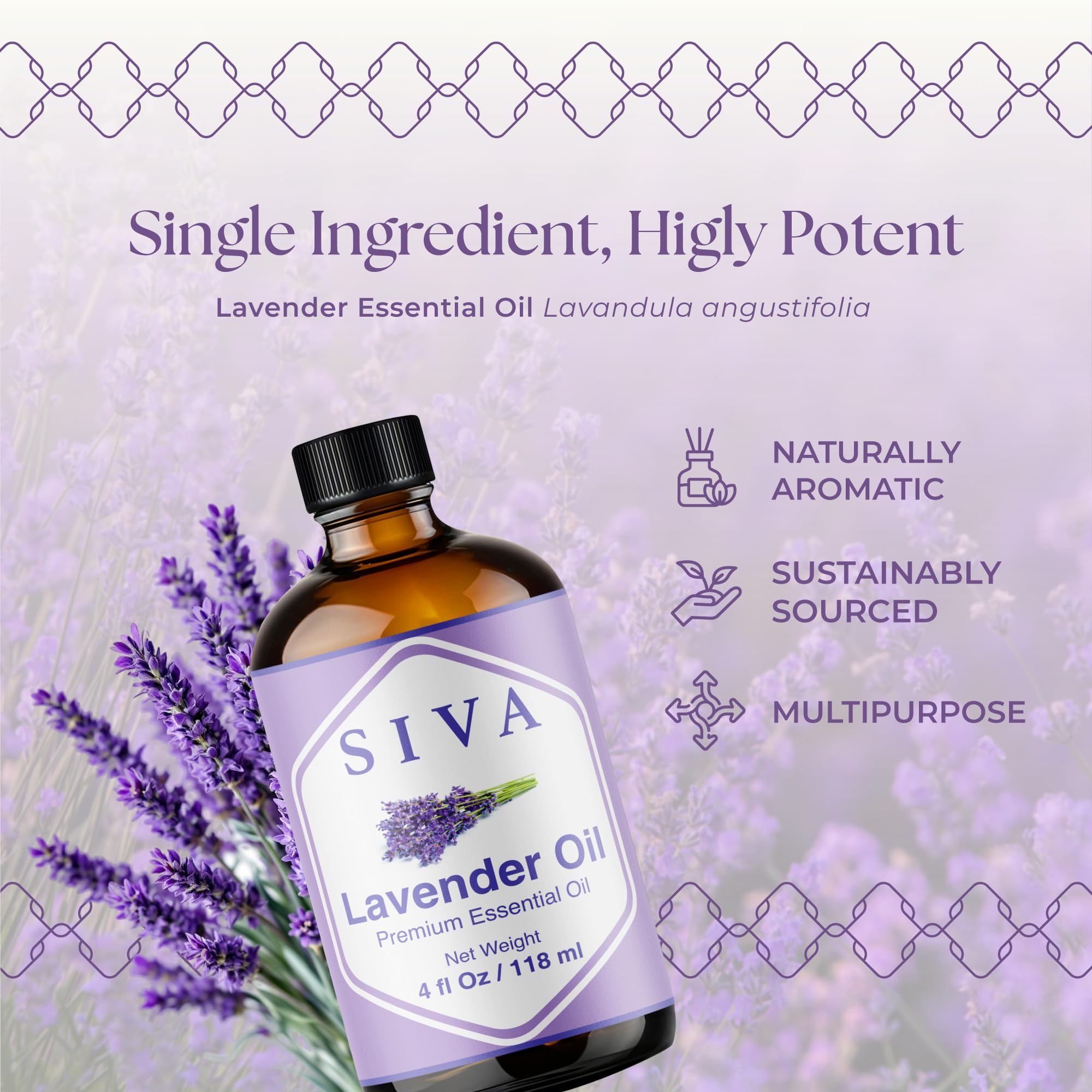 Lavender Oil blended into skincare routine for soothing skin care.
