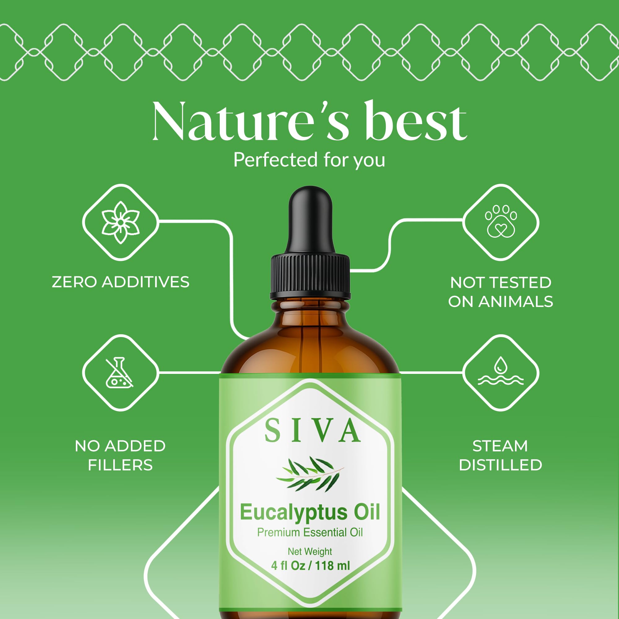 SIVA ORGANICS diffuser aroma blend enhances room fragrance