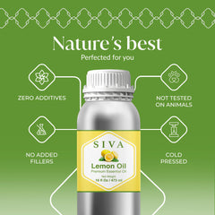 SIVA Organics Lemon Oil diffuser aroma for bright room scent