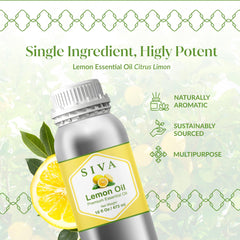 SIVA Organics Lemon Oil hair care blend for scalp massage