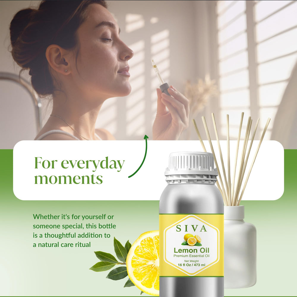 SIVA Organics Lemon Oil massage dilution for safe skin use