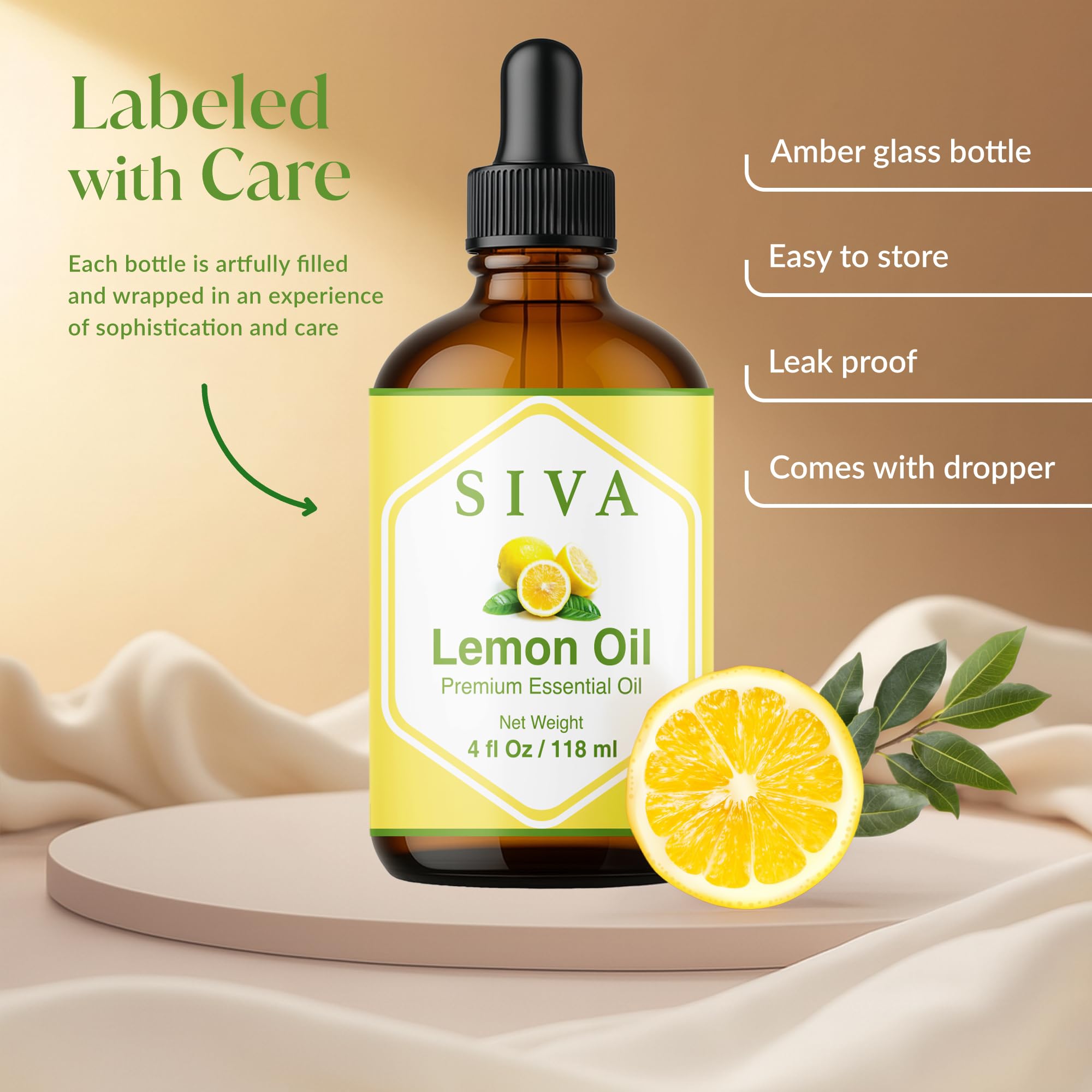 SIVA ORGANICS Lemon oil applied to skin when diluted