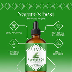 Siva Rosemary Oil dropper for precise application.