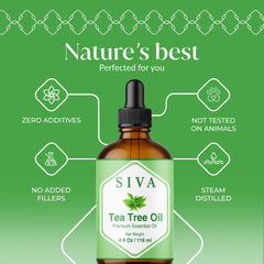 SIVA Tea Tree Oil diffuser aroma fills space with a clean earthy scent