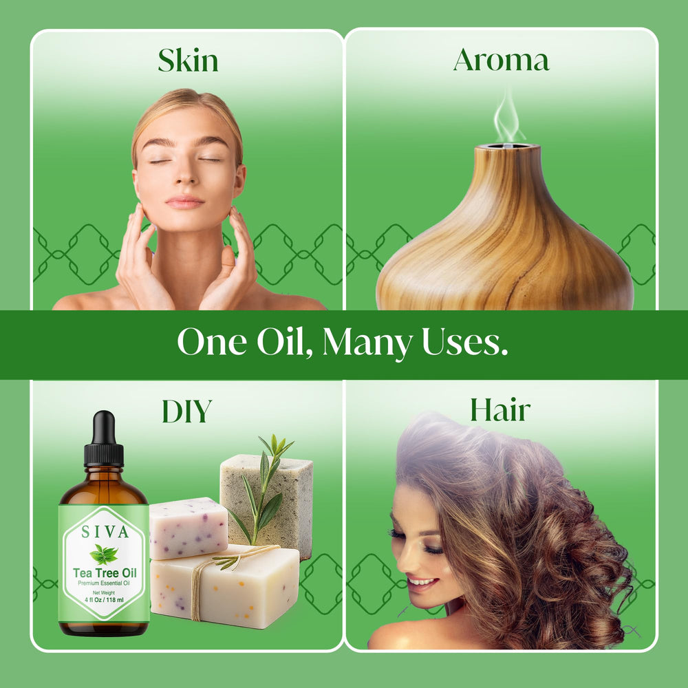 SIVA Tea Tree Oil hair care scalp massage for a fresh feel