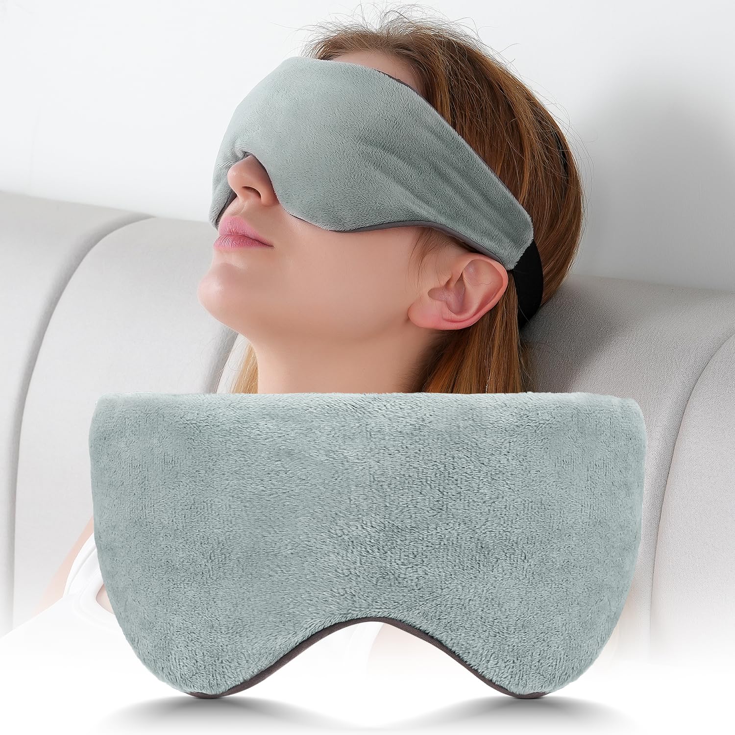 Sivio weighted eye mask cooling side for breathable comfort on warm nights