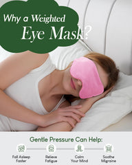 Sivio weighted eye mask dual-sided comfort with cooling and plush sides