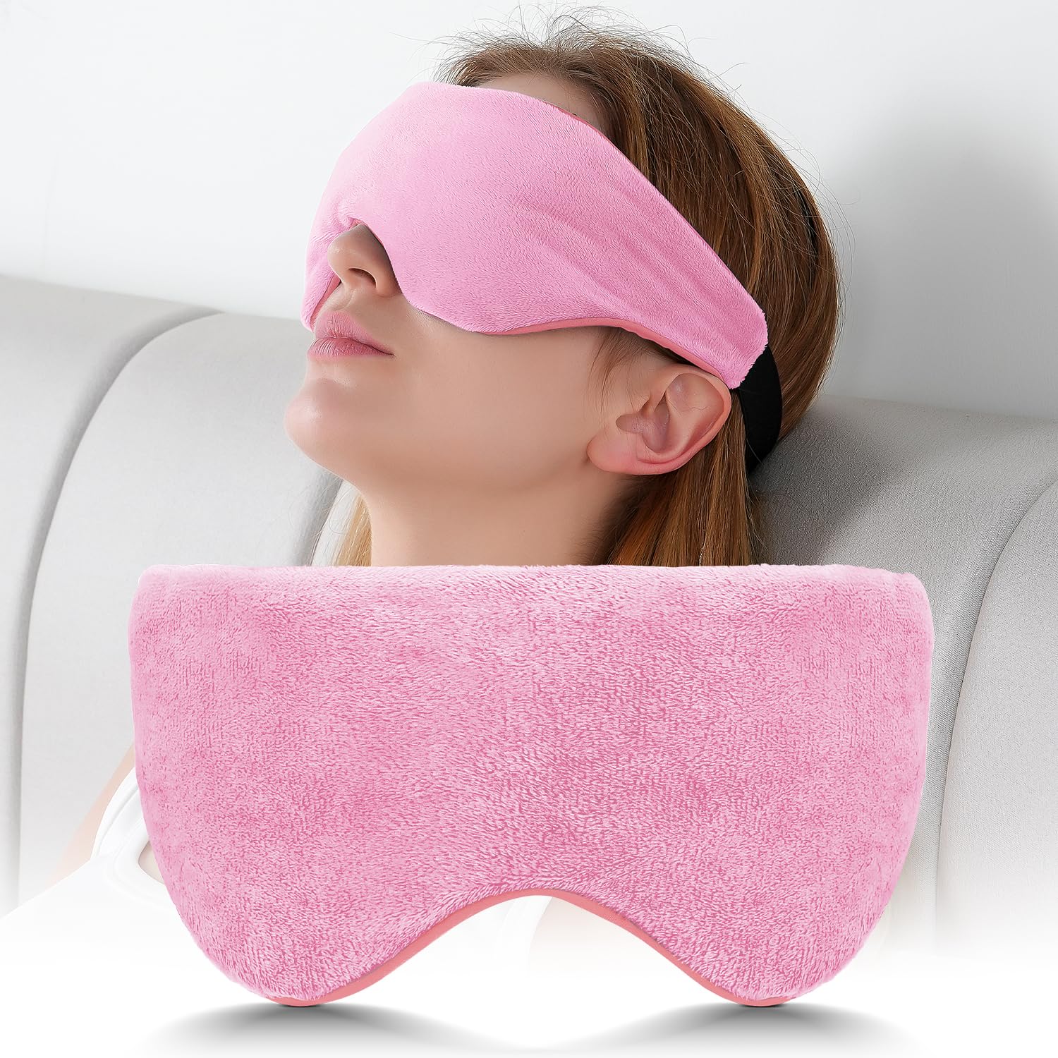 Sivio weighted eye mask with soft cotton cover for restful sleep