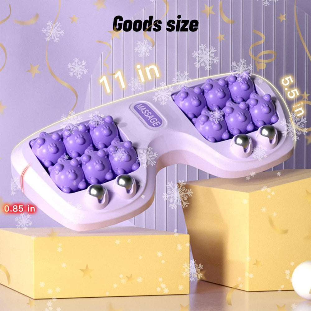 Sixco Foot Massager Roller features upgraded nodes for soothing trigger-point relief.