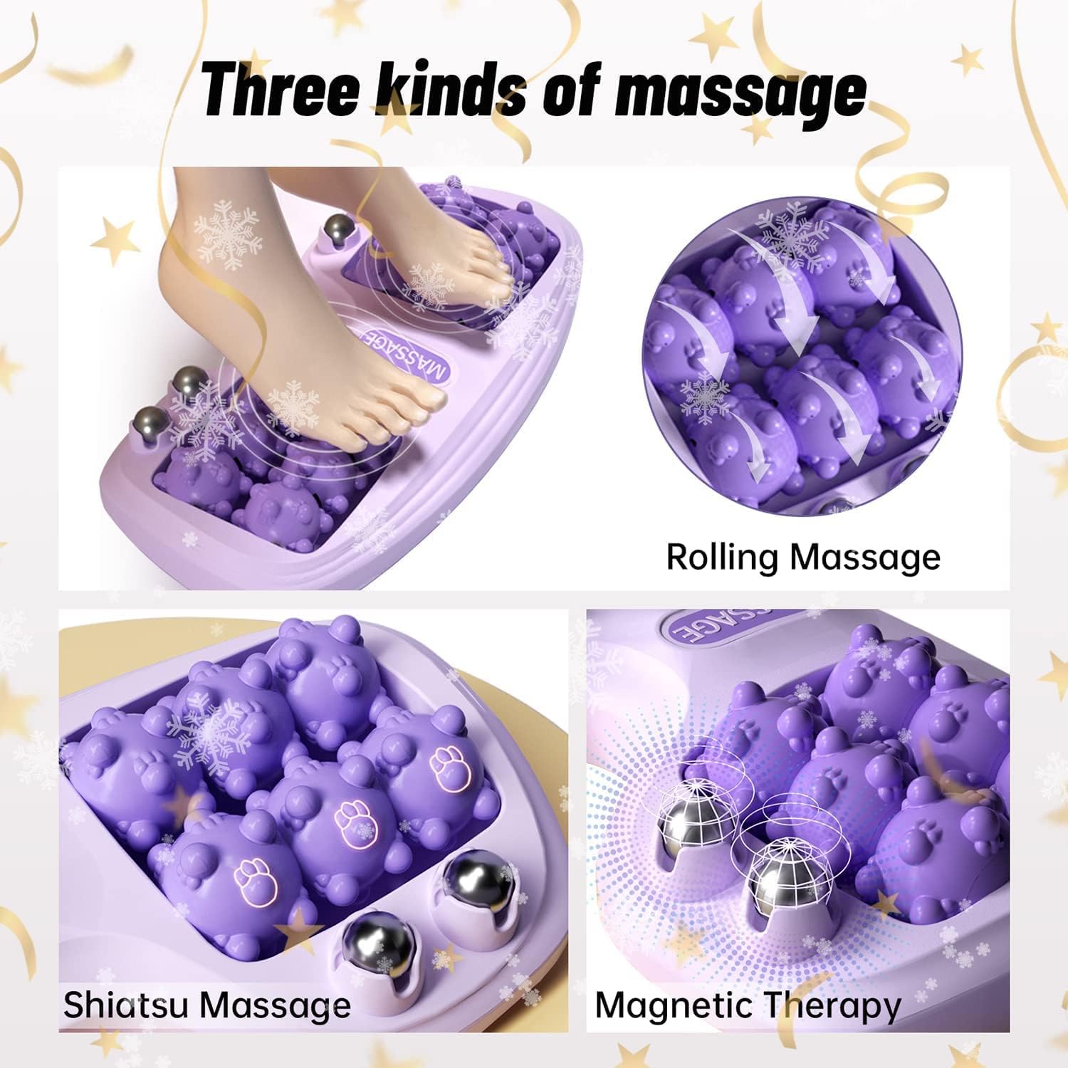 Sixco Foot Massager Roller’s portable ABS construction enables relief anywhere.