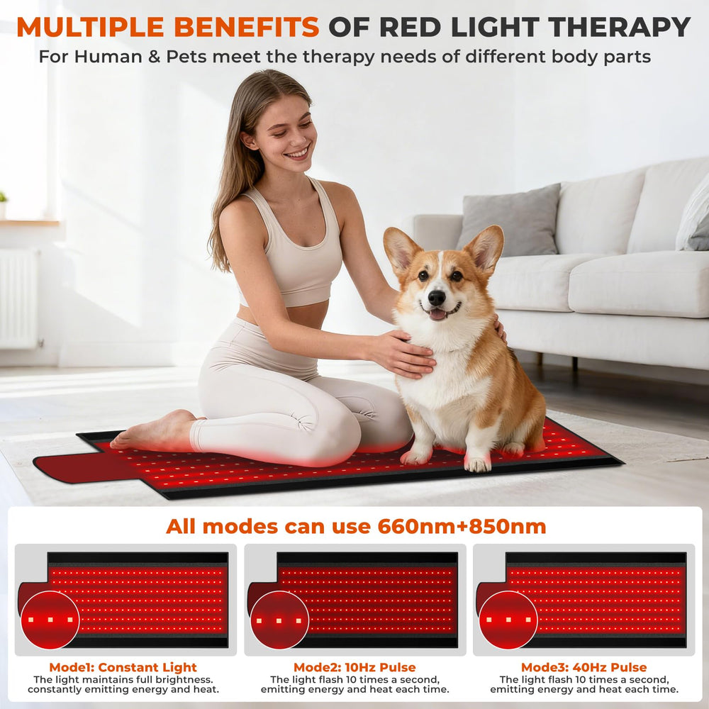 Siyiteng red-light therapy mat neck and head zones for targeted relaxation.