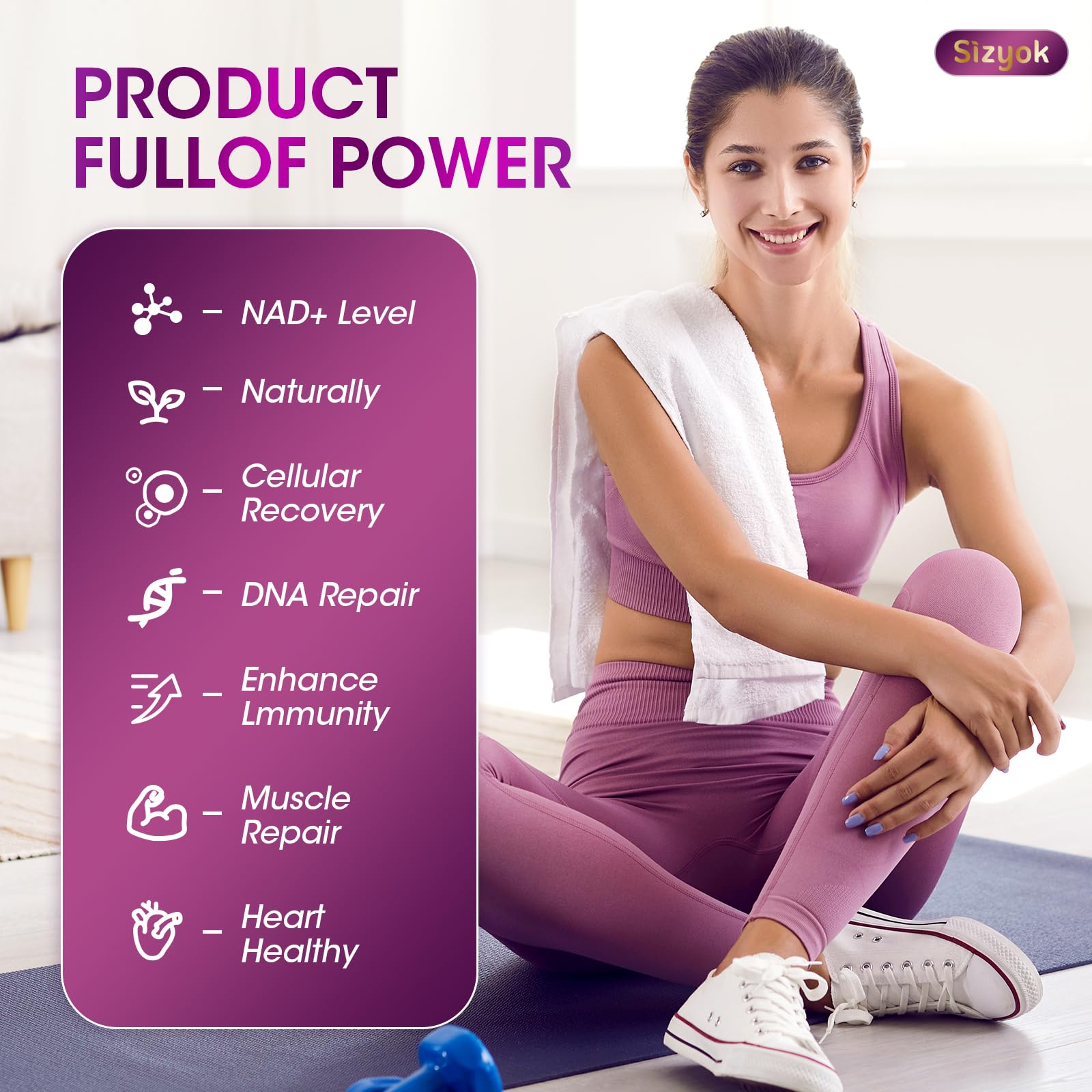 Sizyok NAD Resveratrol Gummies daily routine scene for convenient use