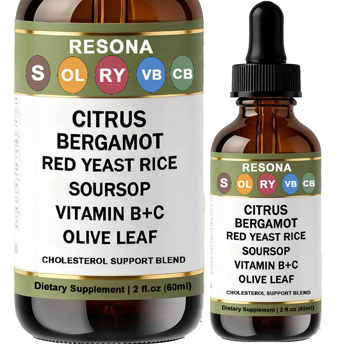 Skaal RESONA red yeast rice drops bottle; supports a heart-healthy routine.