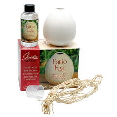 Skeeter Screen 90760R patio egg diffuser on table deters mosquitoes outdoors