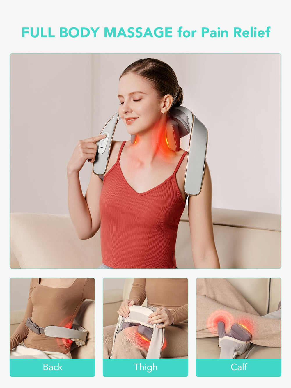 SKG backpack-strap design ensures hands-free stability during use.